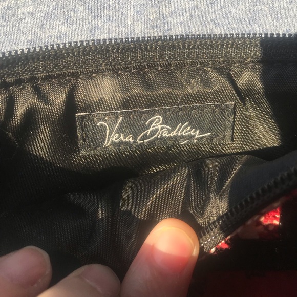 Vera Bradley patchwork plaid floral zip wristlet - Picture 2 of 8